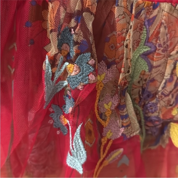 Johnny Was Feather Lark Mesh Blouse & Slip. NWT - Picture 9 of 11